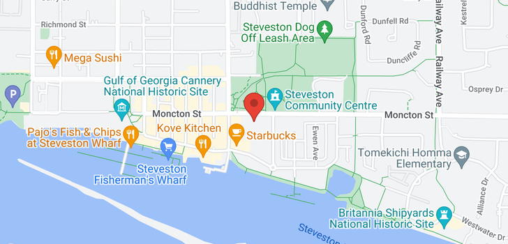 map of 102 - 4280 MONCTON STREET